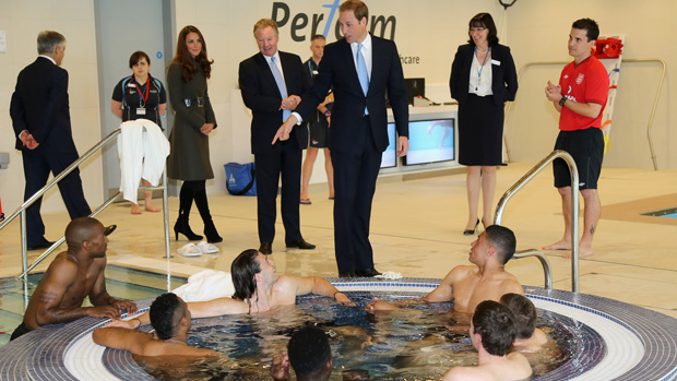 The Duke and Duchess of Cambridge in SGP Gym