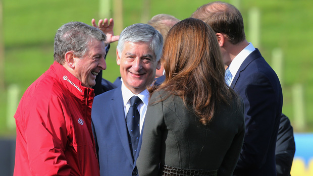 Roy Hodgson, David Bernstein and the Duke and Duchess of Cambridge