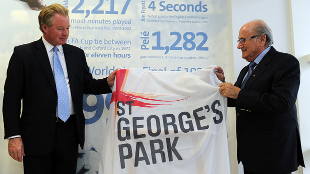 David Sheepshanks and Sepp Blatter