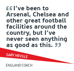 Gary Neville hails St. George's Park