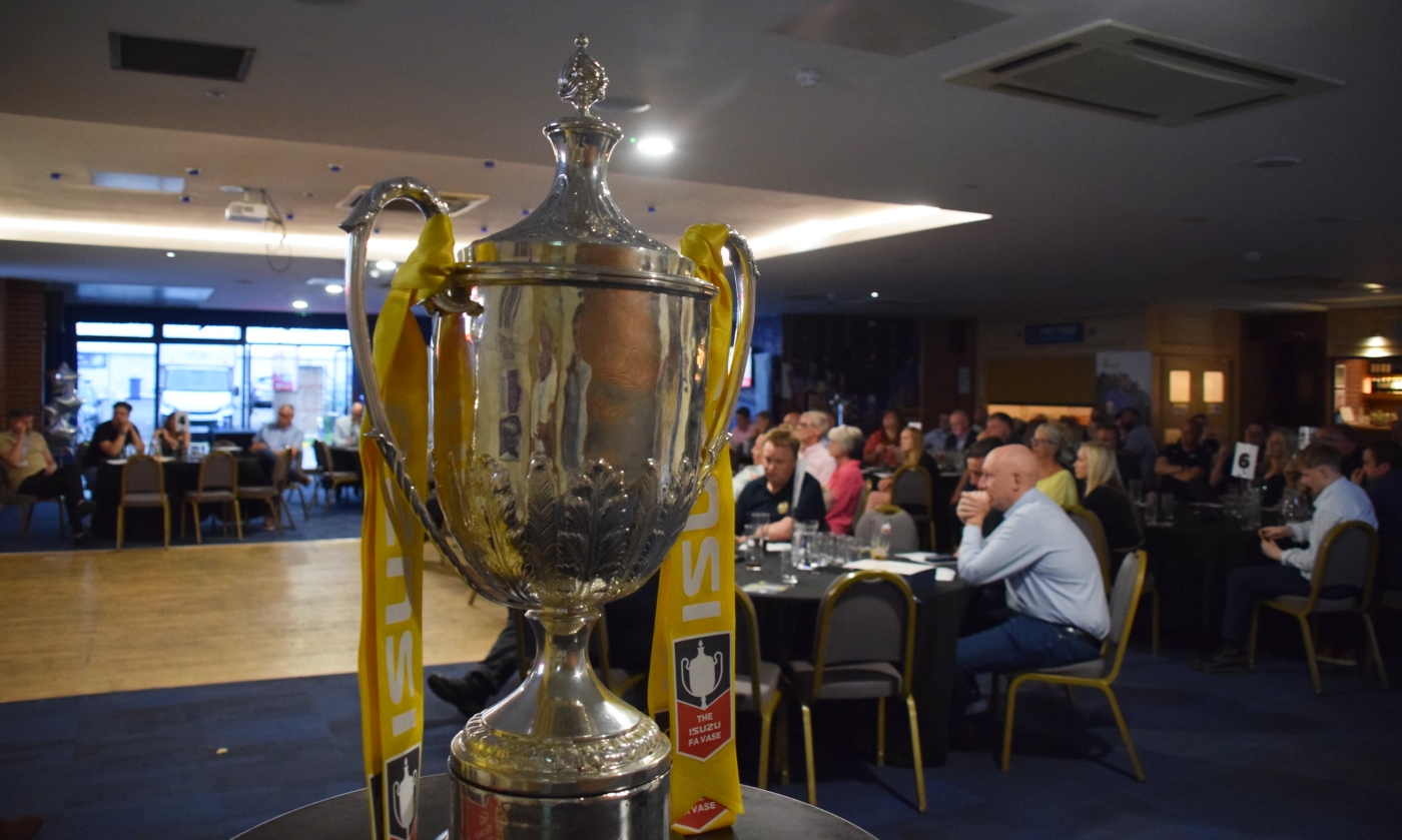 The FA Vase Trophy at the Berks & Bucks FA Grassroots Football Awards Evening