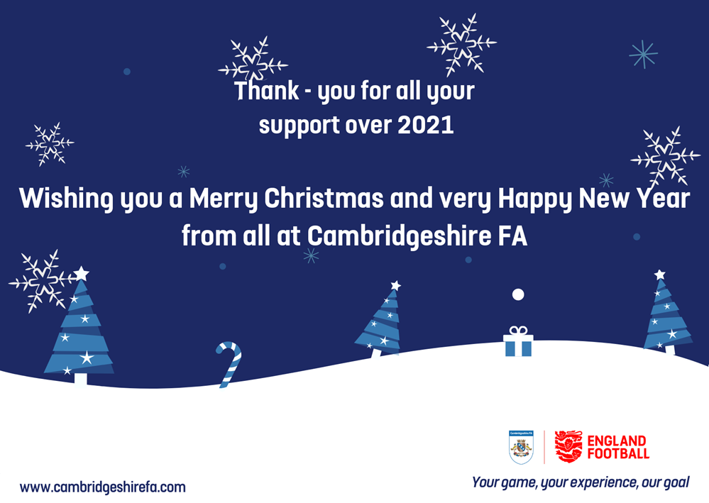 Cambridgeshire FA Christmas Card 2021