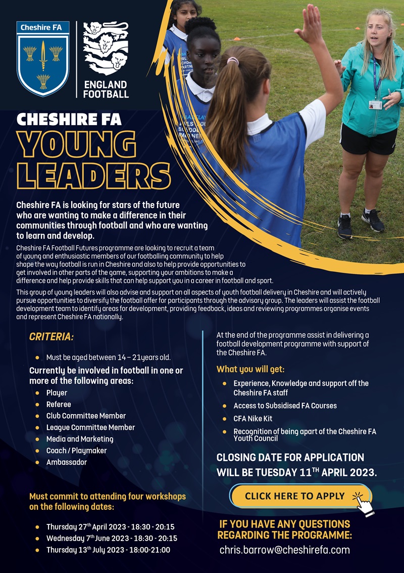 240323 Cheshire FA Young Leaders_Youth Forum Application_v2