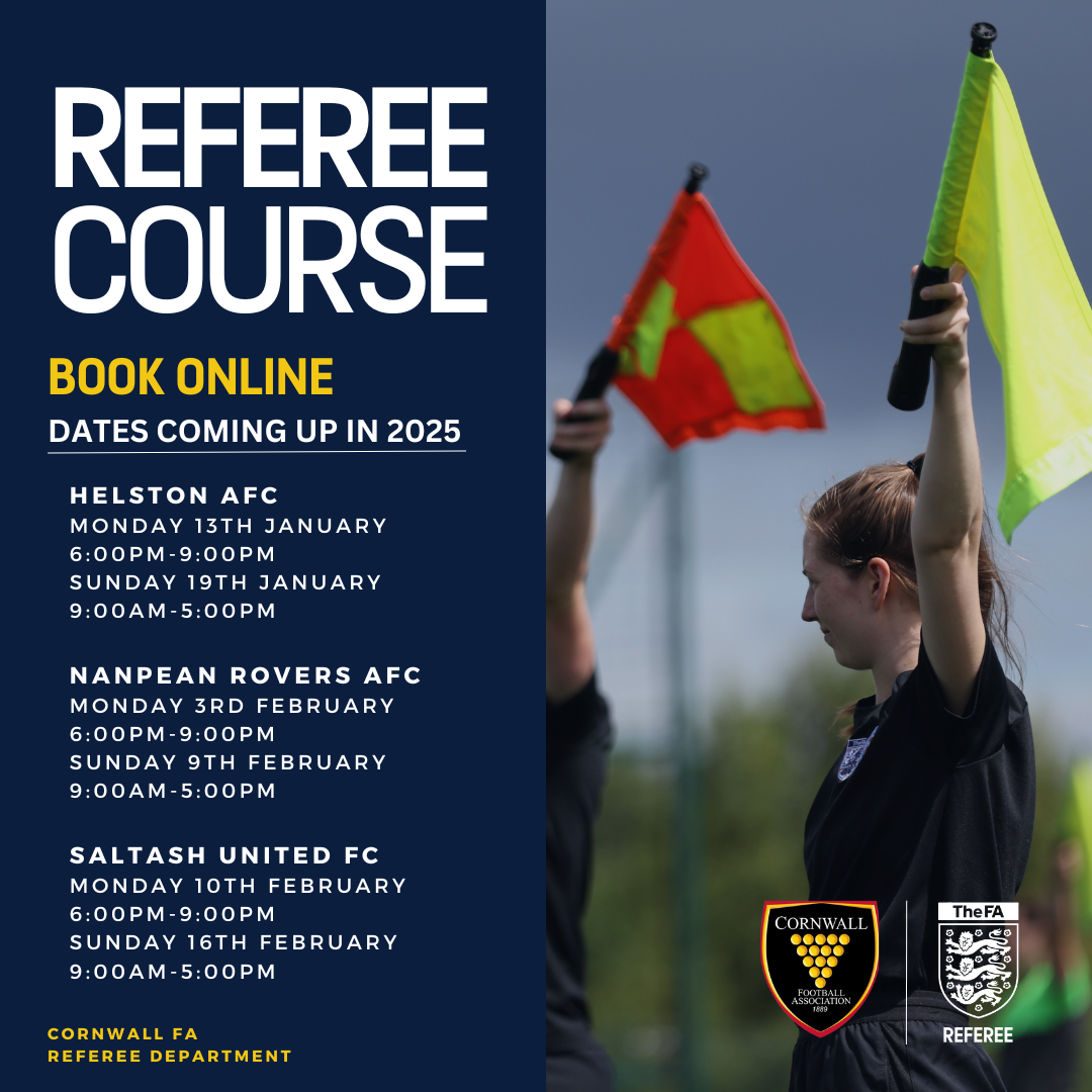 Referee Courses - Cornwall FA