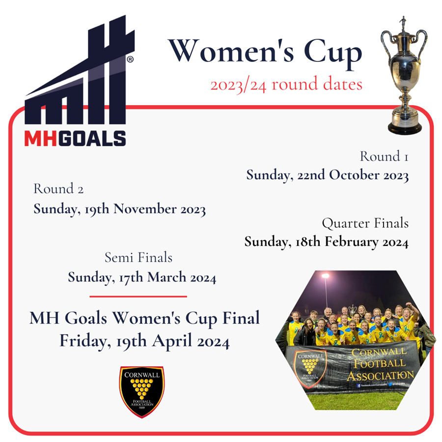 MH Goals Women's Cup round dates