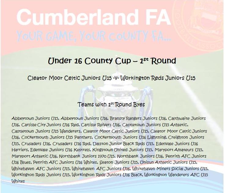 U16 County Cup