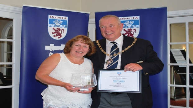 Long Service Award winner - Gina Maynard - Devon FA