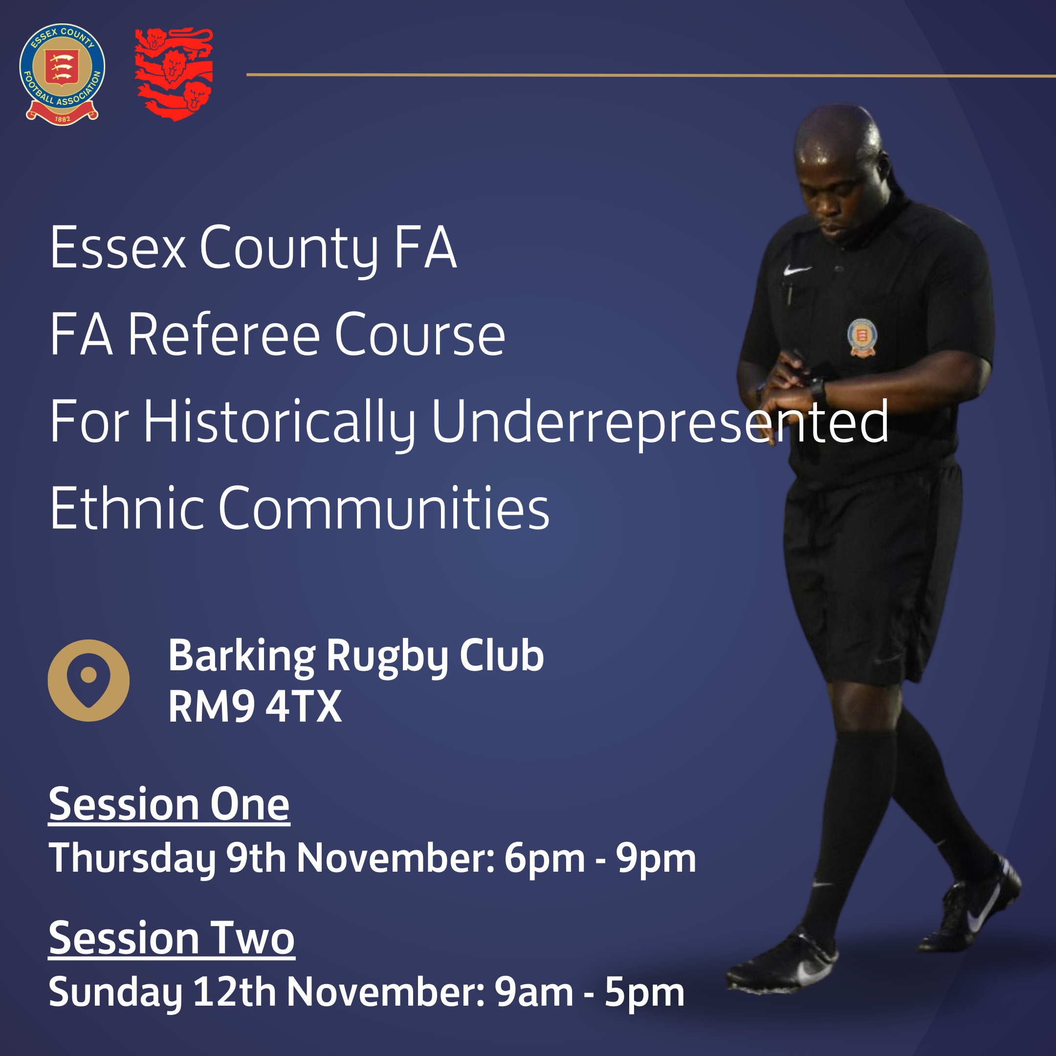 FA Referee Course for underrepresented ethnic communities 