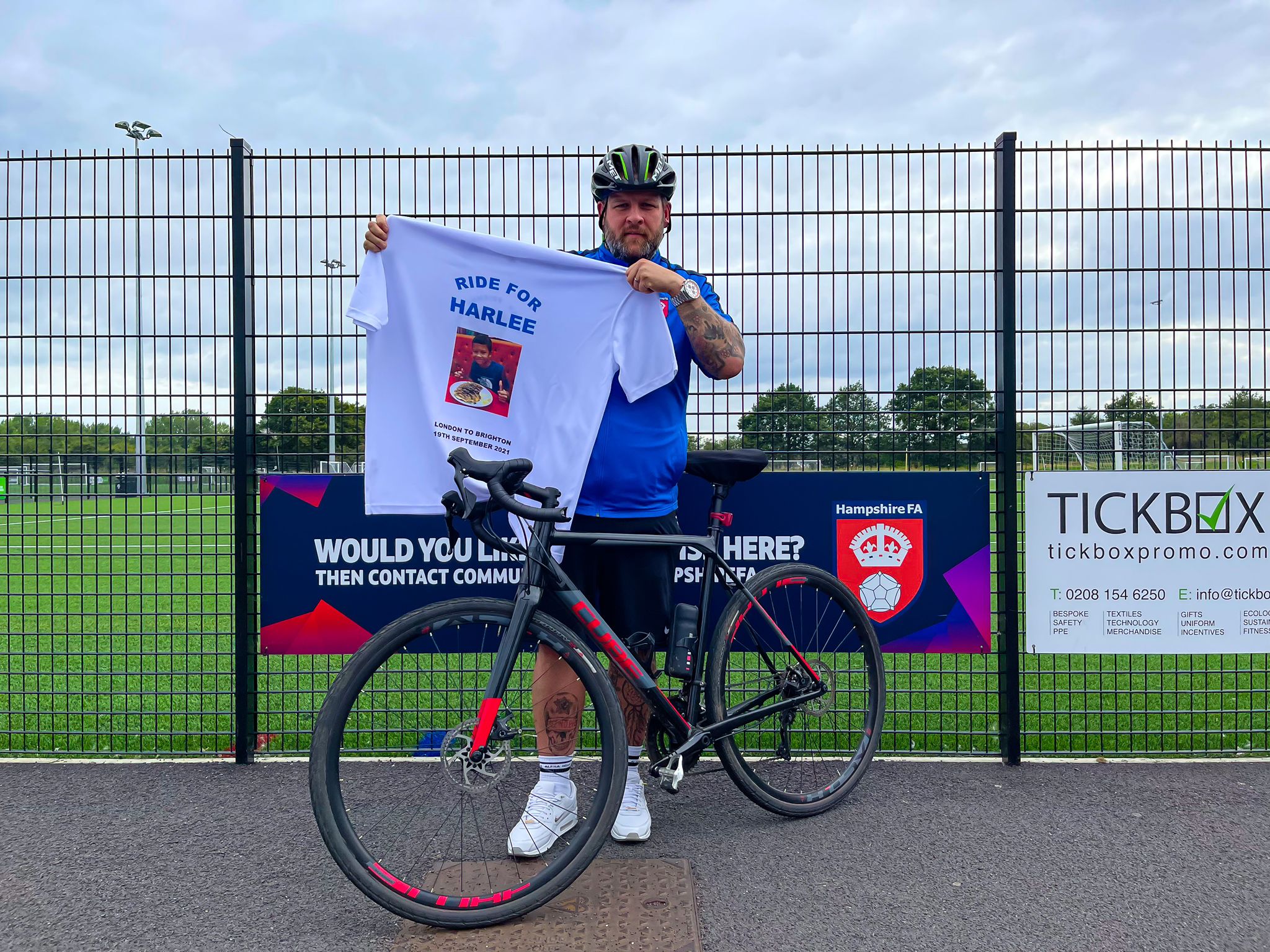 Matt's Cycling Challenge Hampshire FA