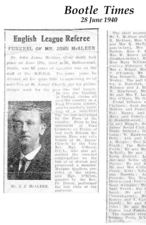 John McAleer Obituary - Bootle Times