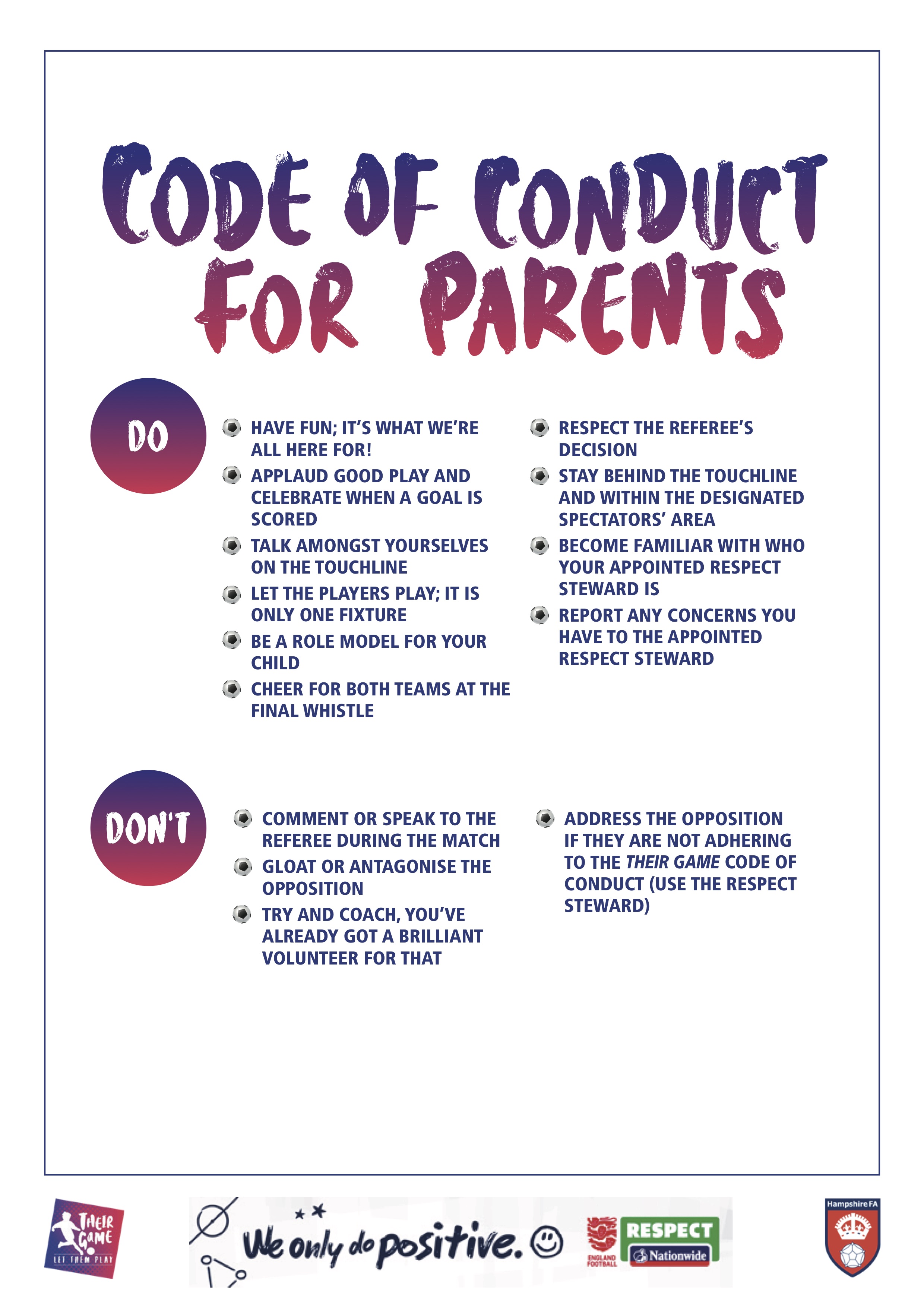 Their Game - Code of Conduct