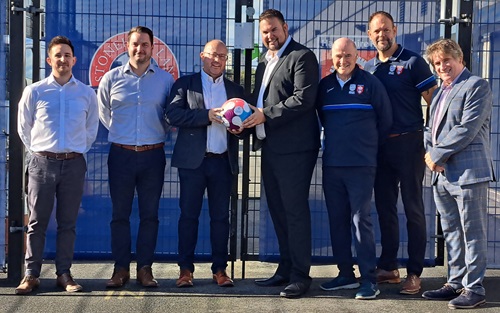 Bargate Homes and Hampshire FA's second promotional photo with both logos