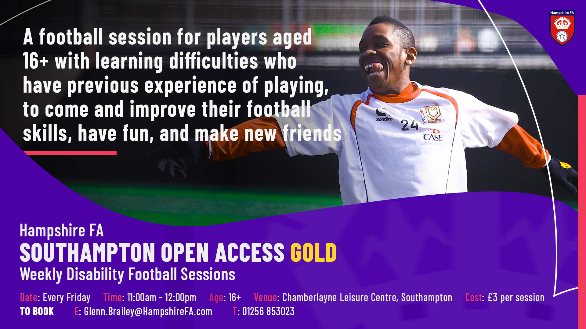 Open Access Disability Session - Southampton Gold