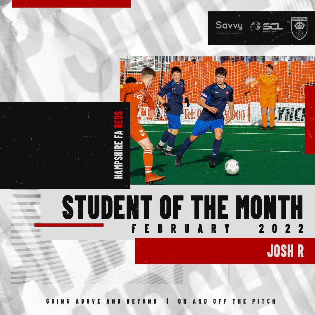 Student of the Month Graphic - Hampshire FA Academy Reds