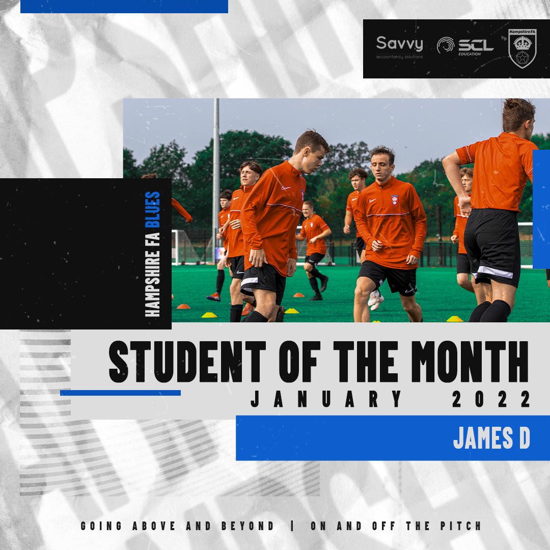 Hampshire FA Academy - James D Student of the Month
