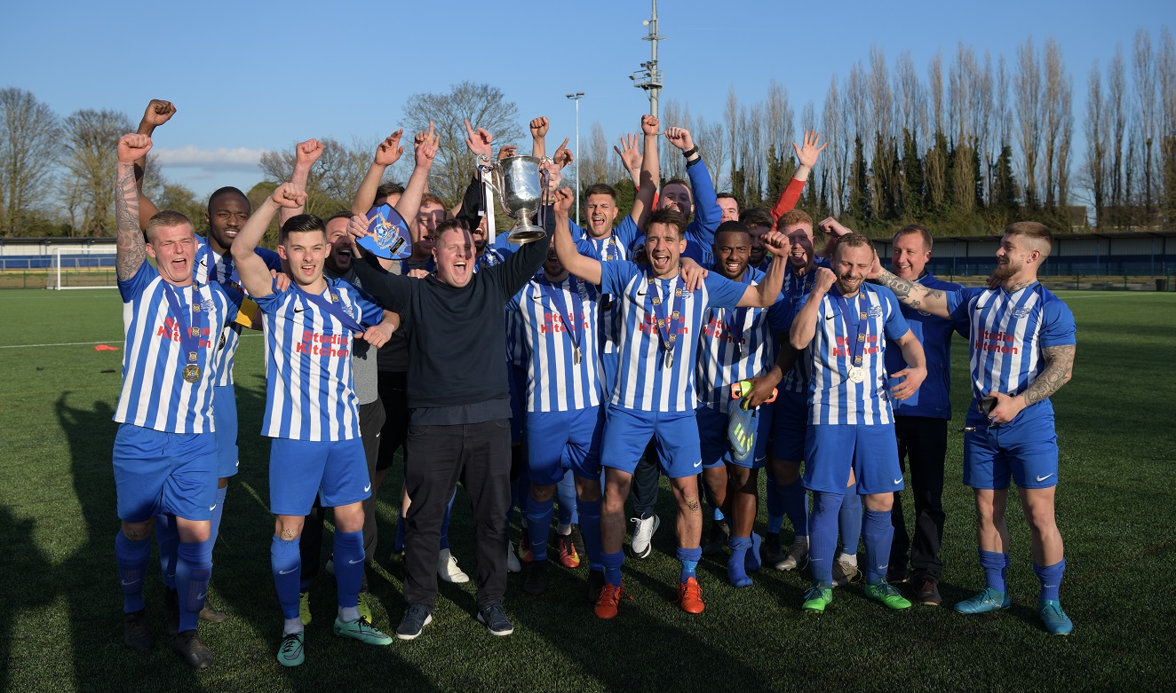 Reed Rangers celebrate winning the Sunday Senior Cup 2019