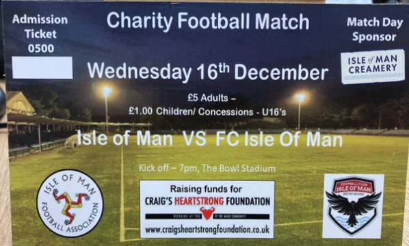 CHARITY GAME 16TH DECEMBER
