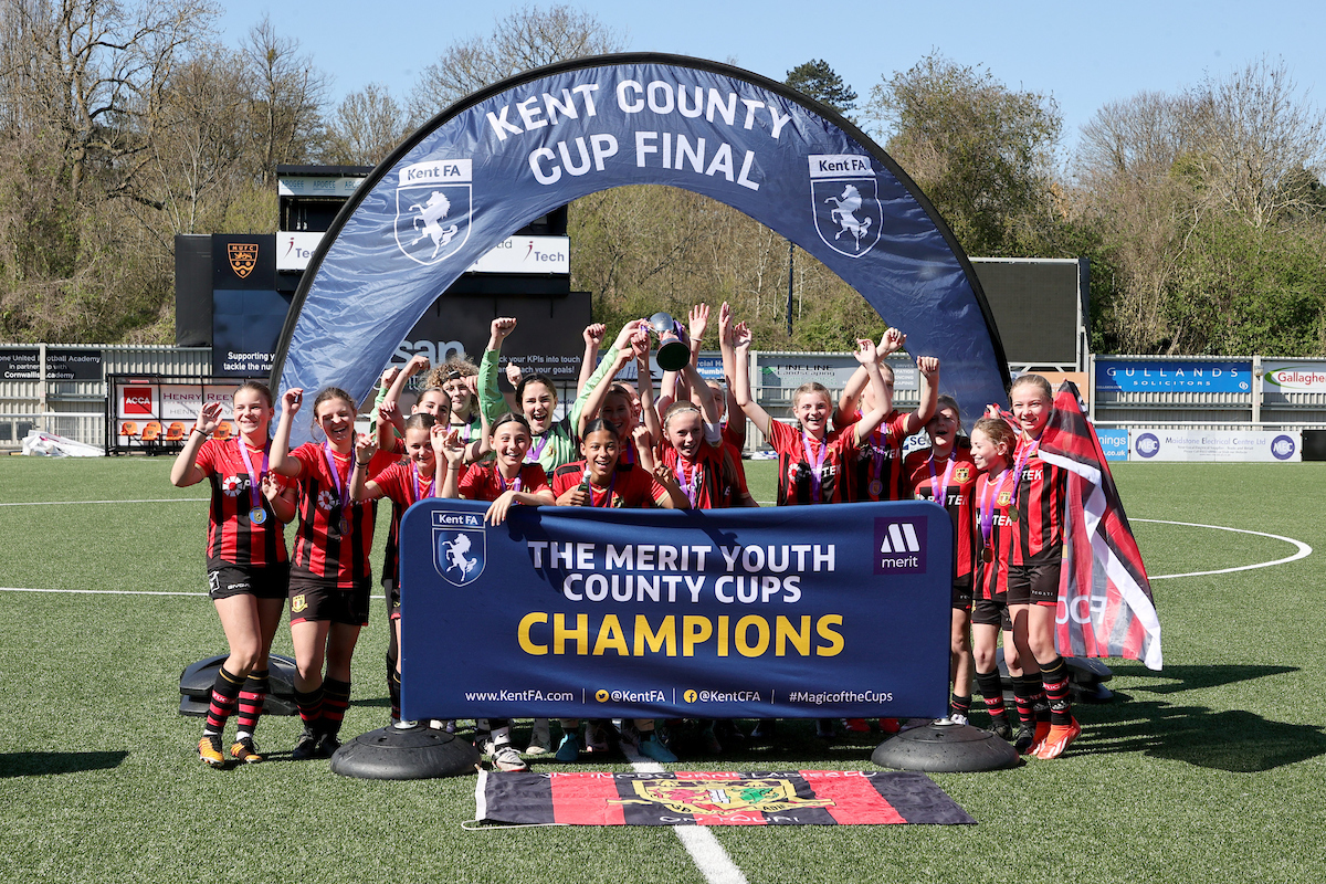 2024-2025 Merit U13 Girls Cup Winners - Kent FA