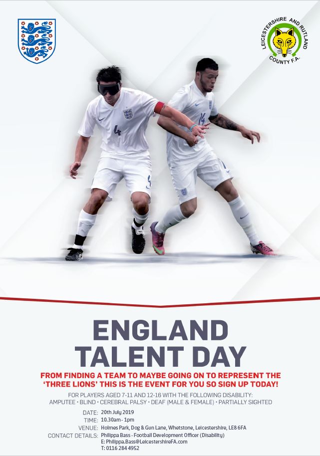 England talent day 