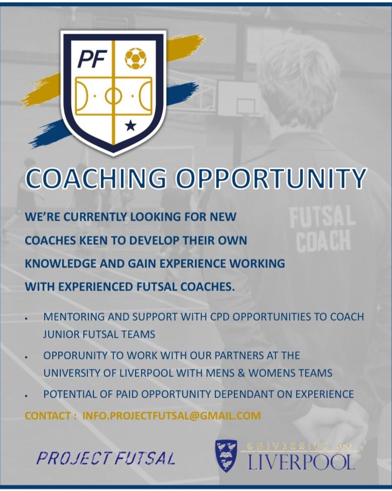 futsal coaching opportunity