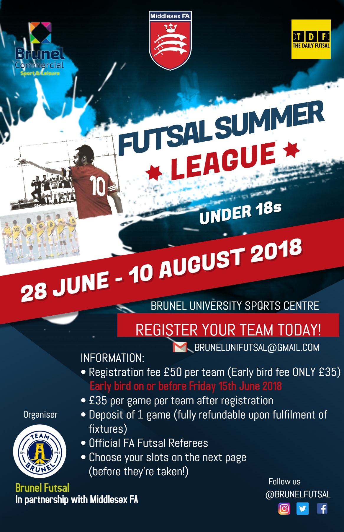 Brunel Futsal Poster
