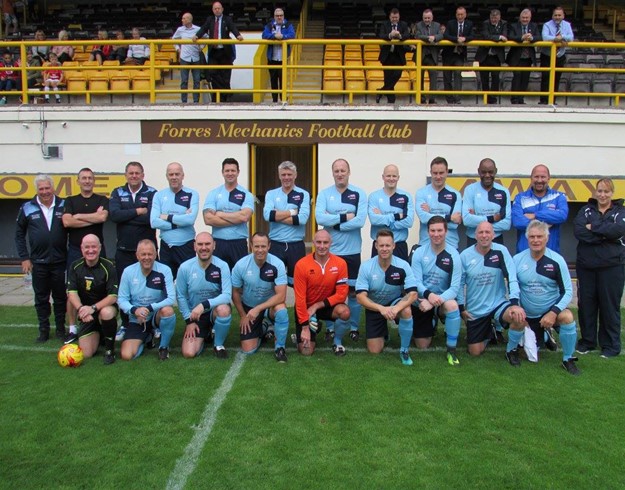 Pic 3 RAF FA Veterans FC v Highland League Representative side – Aug 2017 – Forres Mechanics FC