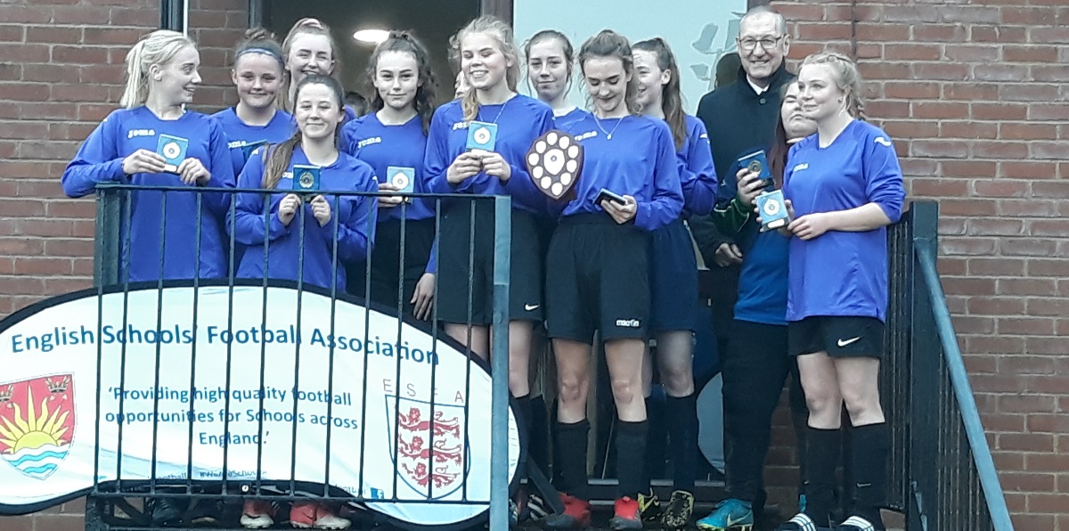 SCSFA Cup winners Benjamin Britten U16 Girls May 2019