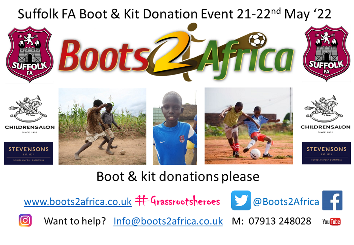 Boots2Africa Suffolk FA May 2022