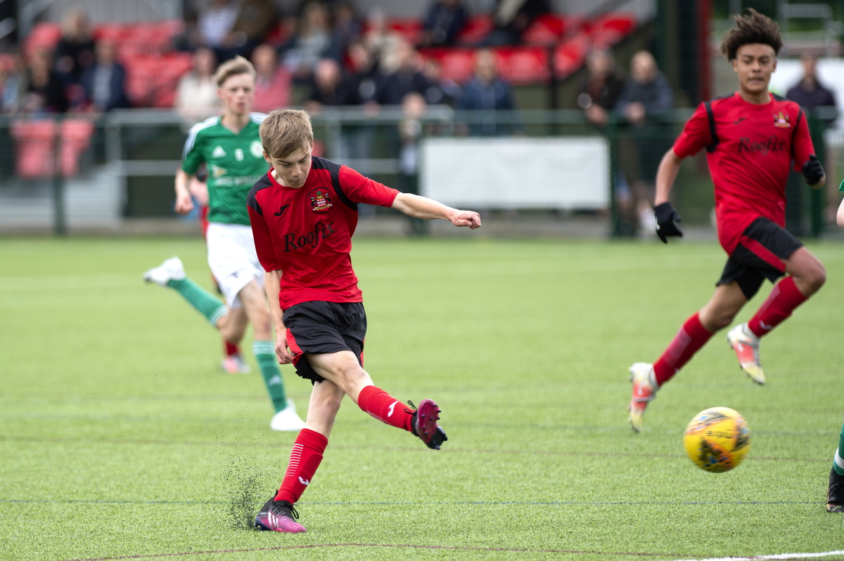 Needham flying flag for Suffolk in final Suffolk FA