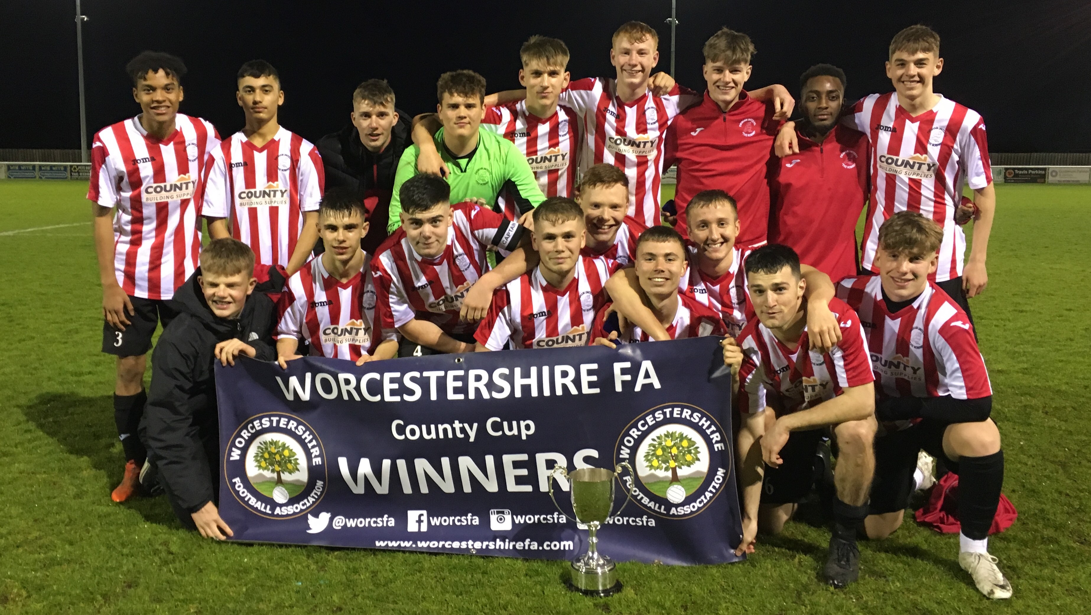 Evesham Crowned Midweek Under 18 Cup Champions Worcestershire FA