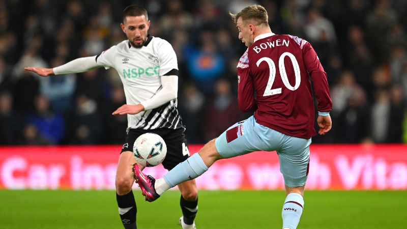 Derby 0-2 West Ham: Bowen and Antonio fire Hammers past Rams