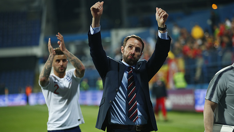 Montenegro v England Gareth Southgate