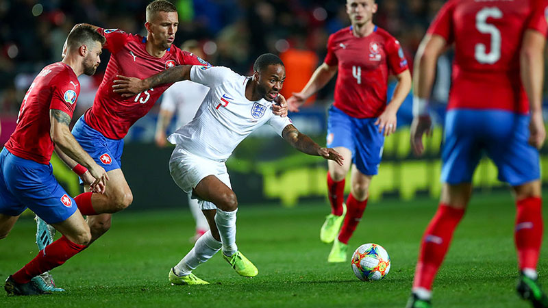 Czech Republic v England Raheem Sterling