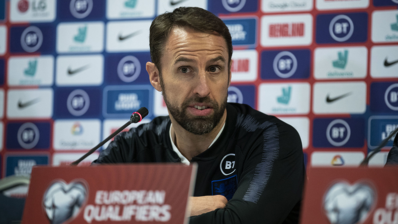England manager Gareth Southgate speaks to the media ahead of the game with Kosovo