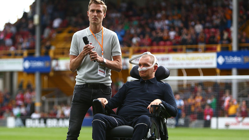 FA proud to support Darby Rimmer MND Foundation at England v Brazil match