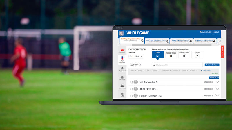 Player Registration Whole Game System – HBPB