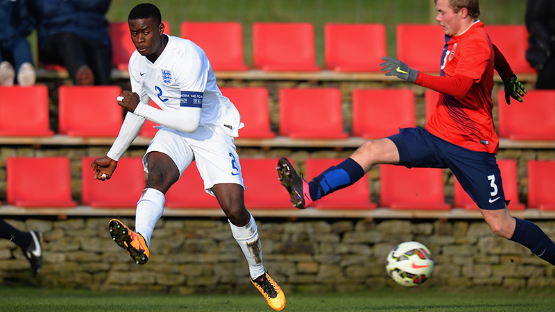 England U16s in action