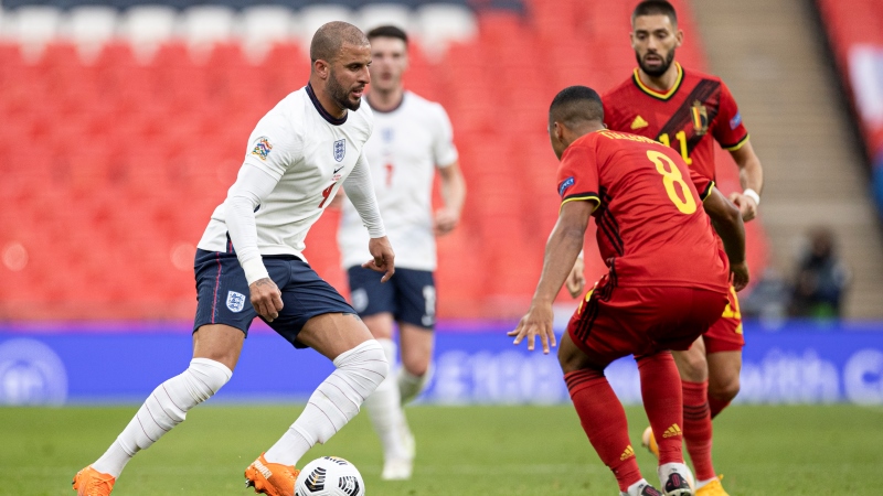 Kyle Walker starred for England on his 50th appearance