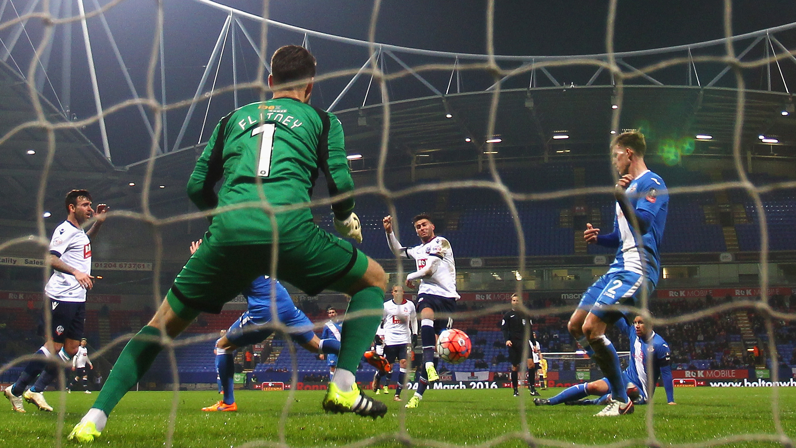Gary Madine fires home for Bolton Wanderers