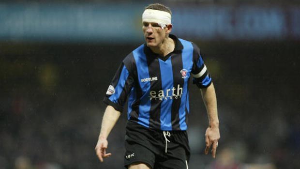 Chris Swailes in action for Rotherham United in 2002