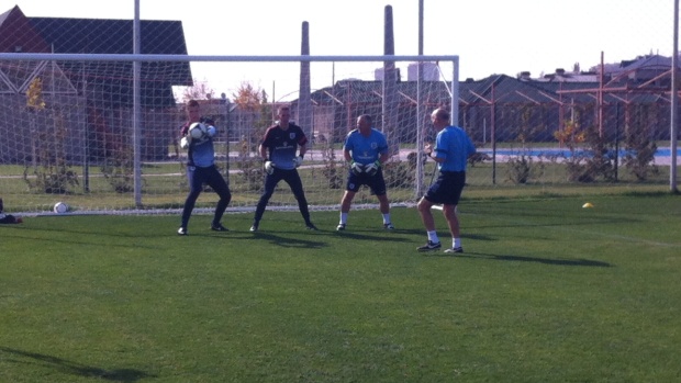 Dean Henderson and Ryan Huddart Training