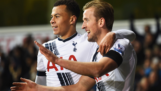 Harry Kane and Dele Alli celebrate at White Hart Lane