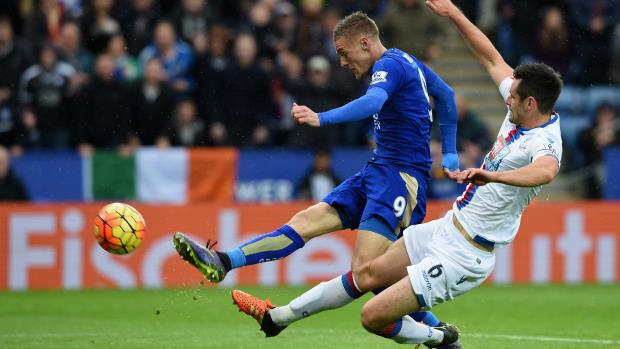 Jamie Vardy scored for the seventh successive match