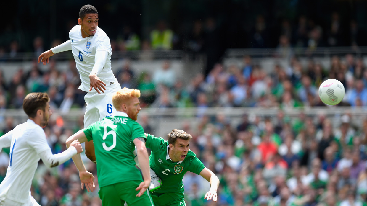 Chris Smalling has a chance against Ireland