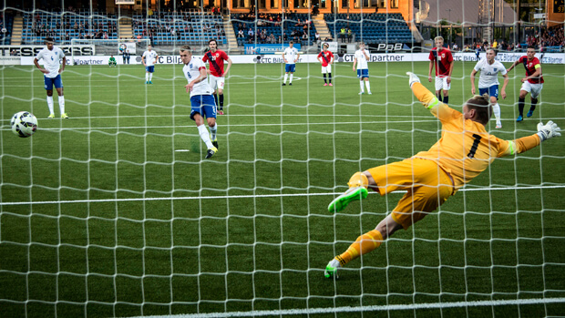 James Ward-Prowse sends the keeper the wrong way