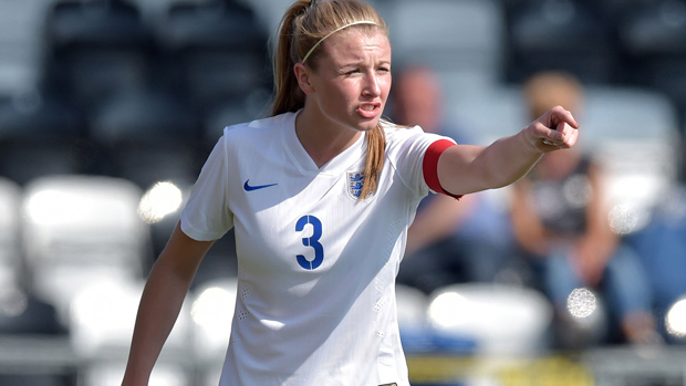 Leah Williamson in England action