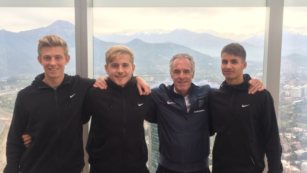 Will Huffer, Paul Woolston, Eric Steele and Alfie Whiteman