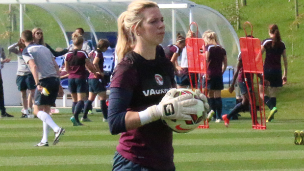Carly Telford in training at St. George
