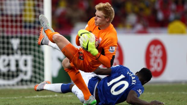 Stoke City keeper Jakob Haugaard