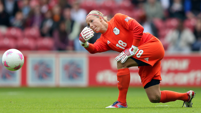 Rachel Finnis-Brown in action for Team GB at the 2011 London Olympics